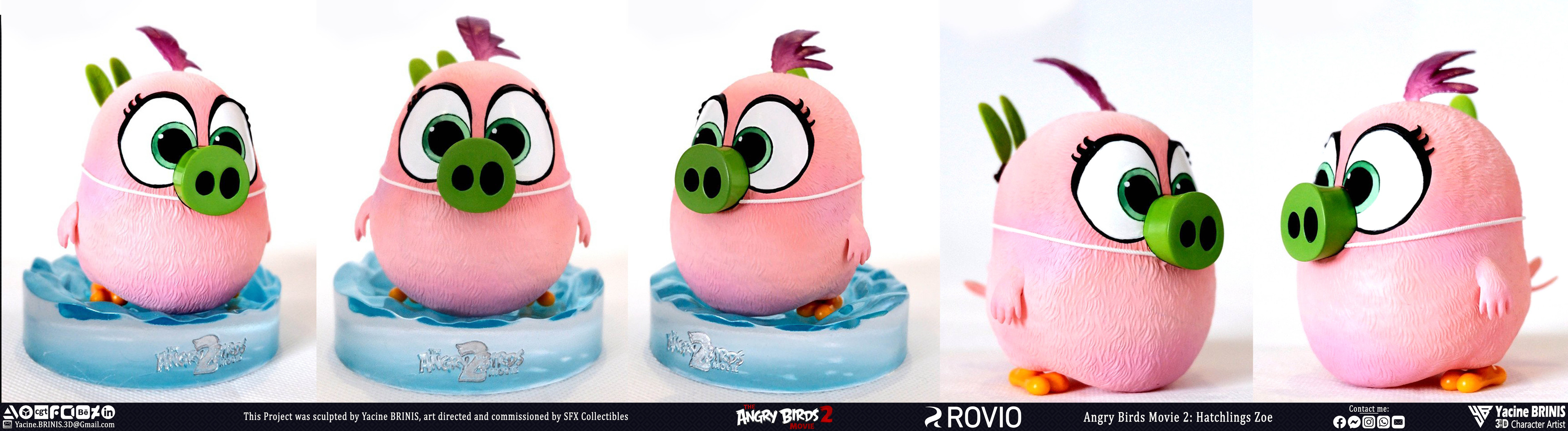 Angry Birds Movie 2 Rovio Entertainment Sculpted by Yacine BRINIS 047 Hatchlings Zoe Printed by SFX Collectibles