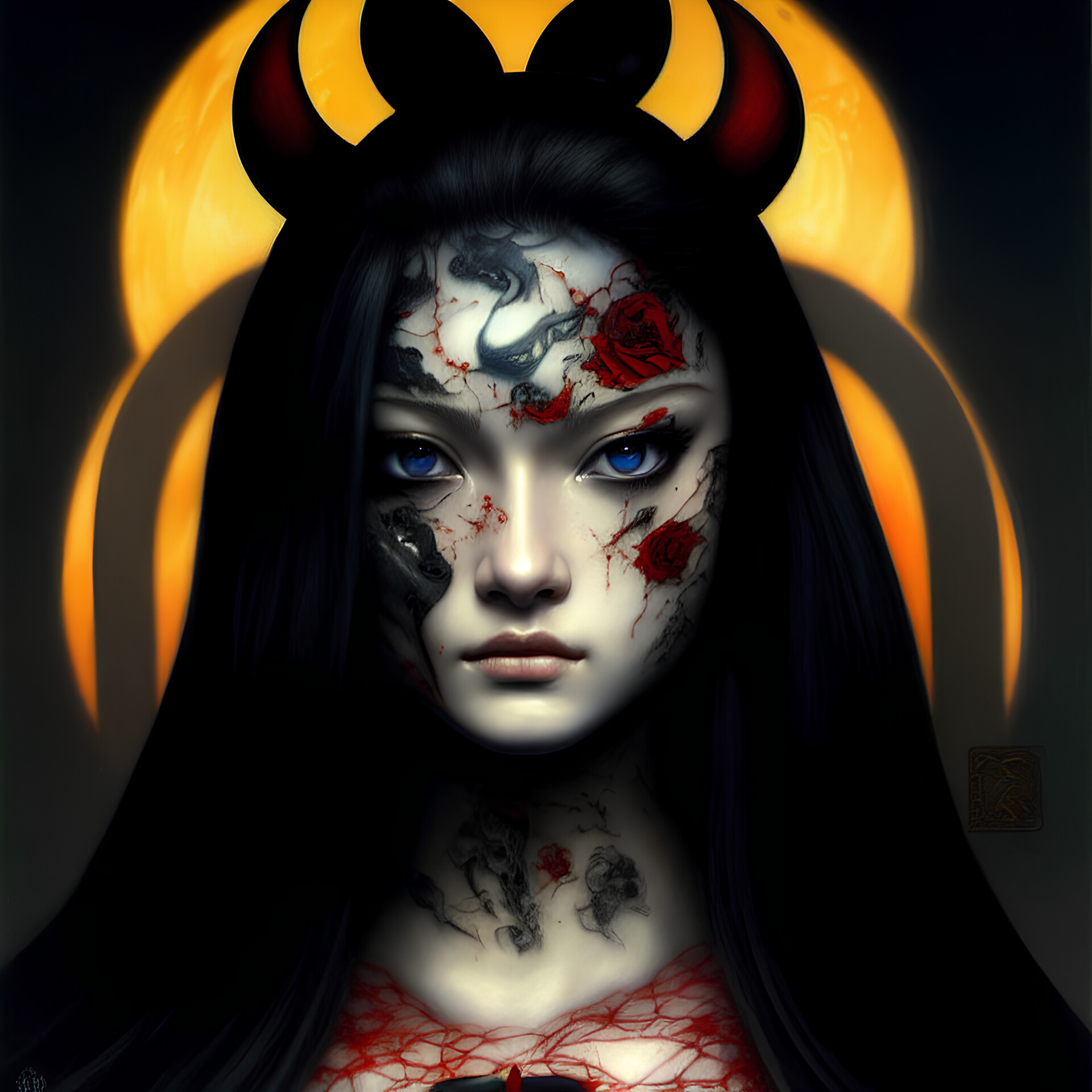 ArtStation - Young demon Princess portraits