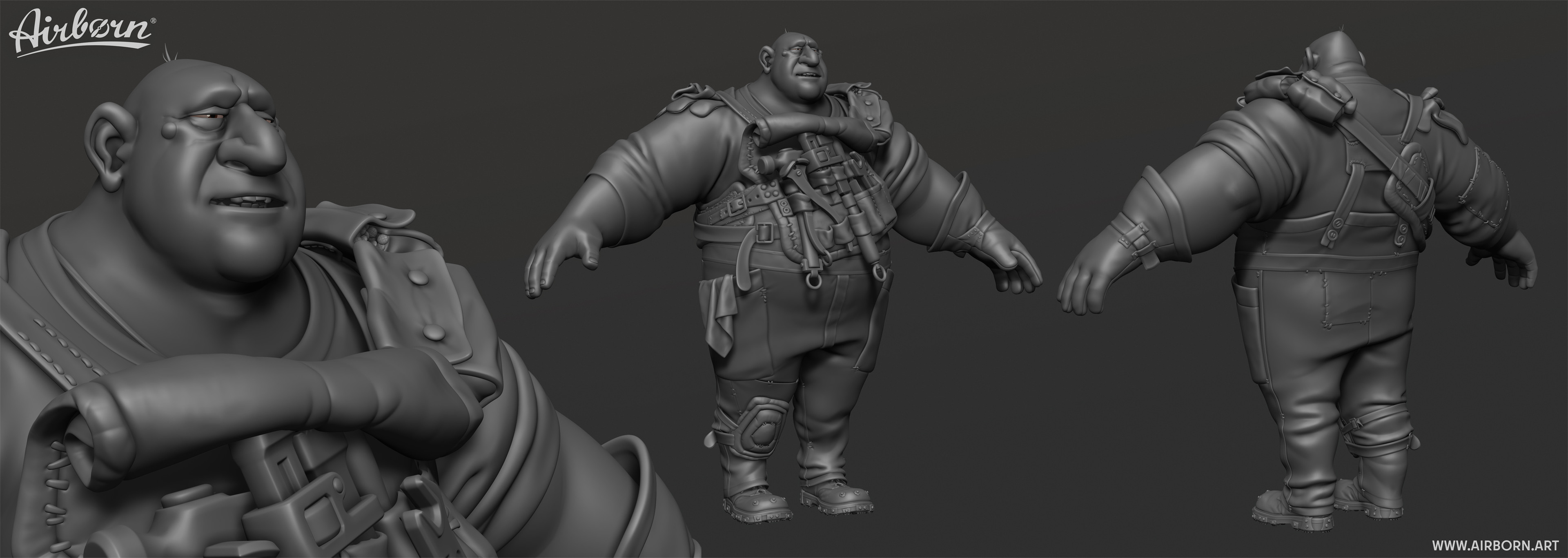 final highpoly in zbrush without groom volumes
