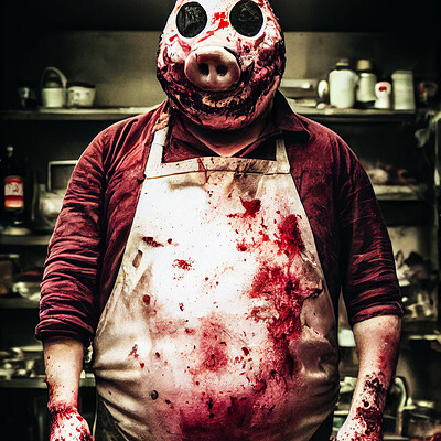 Dark philosophy darkphilosophy fat scary butcher wearing pig face mask dirty st 8e079ed5 8ee9 46d6 9980 1dfd7f2e23ae