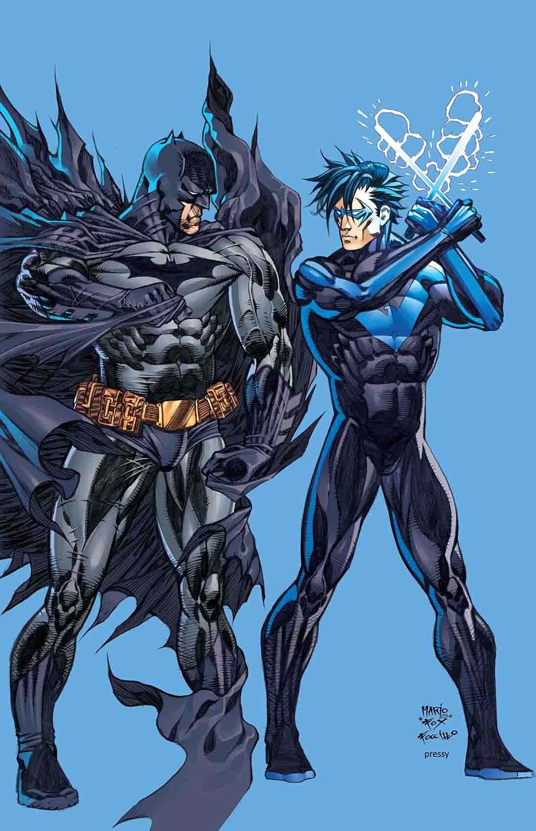 ArtStation - Batman vs Robin # 3 4 fighting poster style covers series N 1  BATMAN vs NIGHTWING