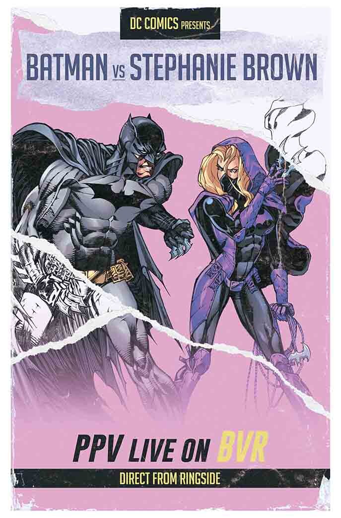 ArtStation - Batman vs Robin # 3 4 fighting poster style covers series N 4  BATMAN vs STEPHANIE BROWN