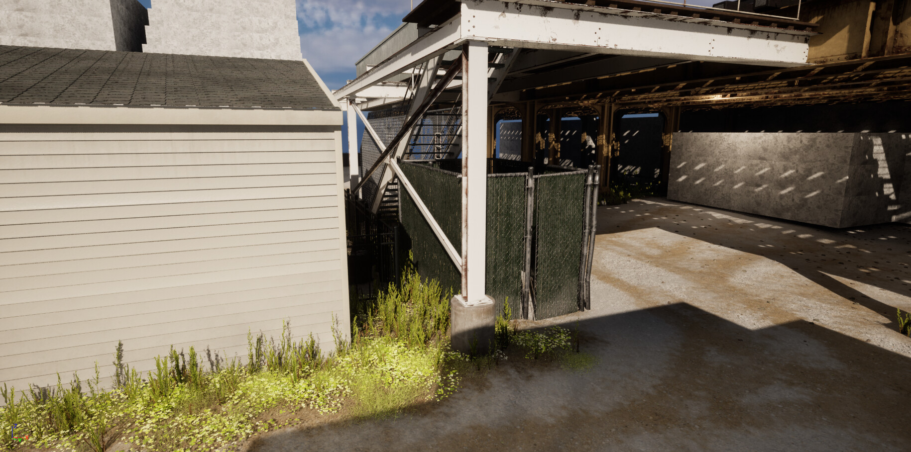 ArtStation Bar Patio Game Environment WIP