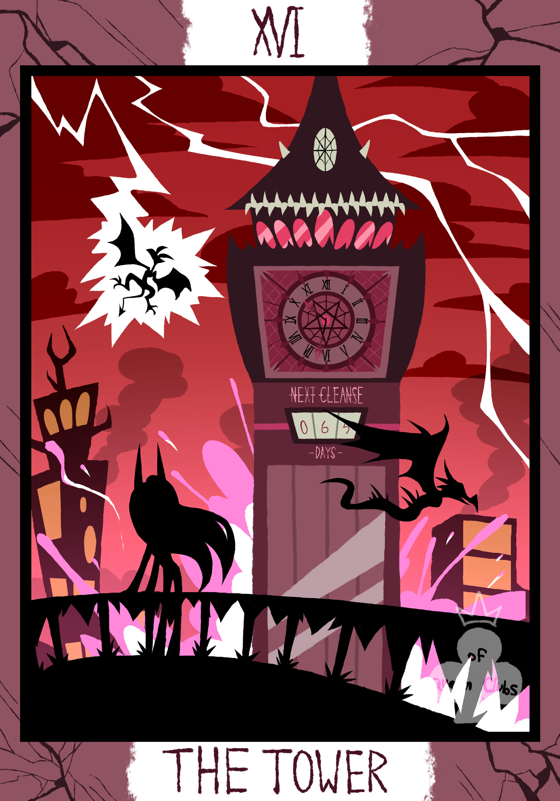 Artstation hazbin hotel helluva boss tarot cards 5