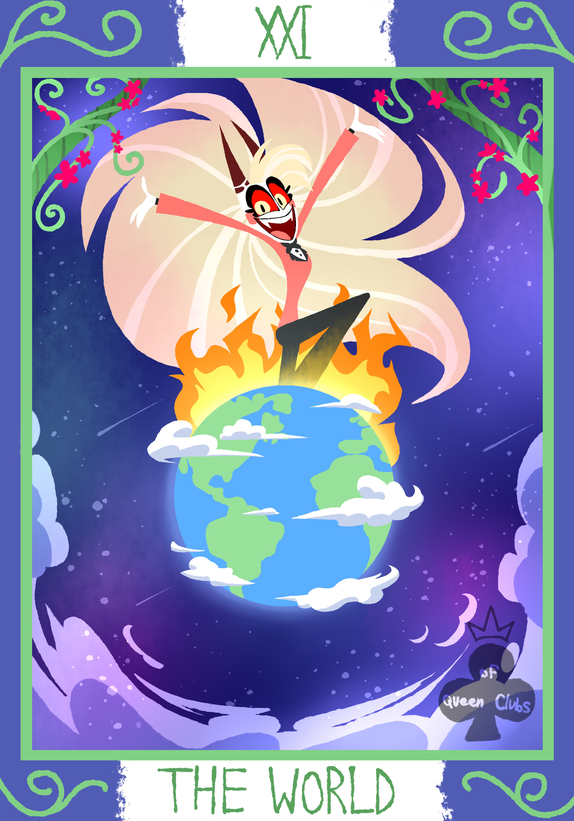 Artstation hazbin hotel helluva boss tarot cards 4 56 off