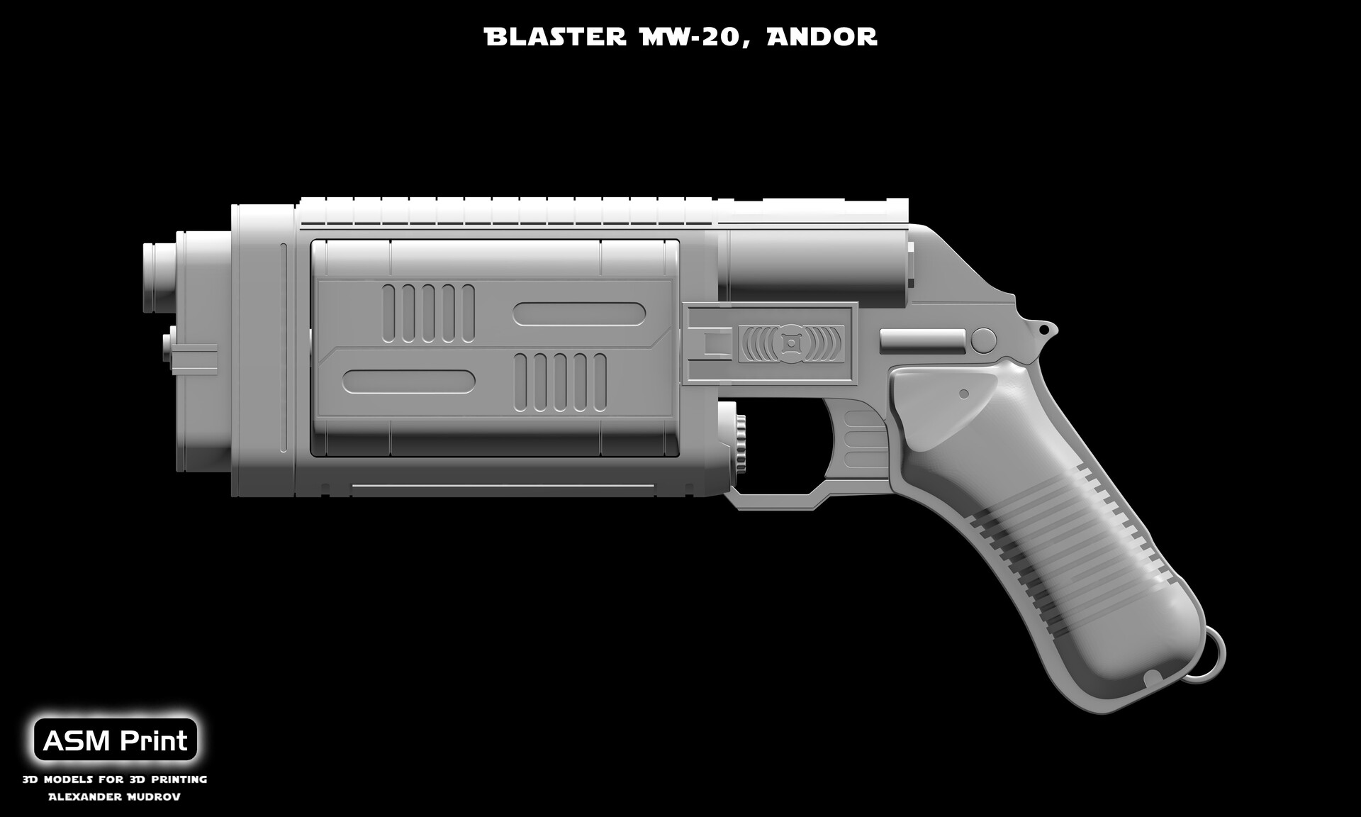 ASM Print - MW-20 blaster Cassian Andor (3D model, .stl)
