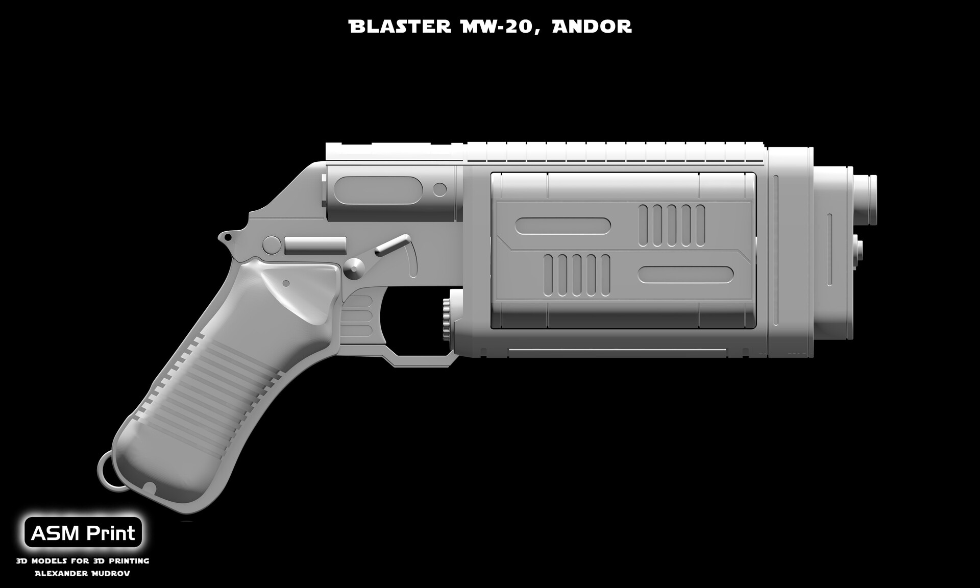 ASM Print - MW-20 blaster Cassian Andor (3D model, .stl)