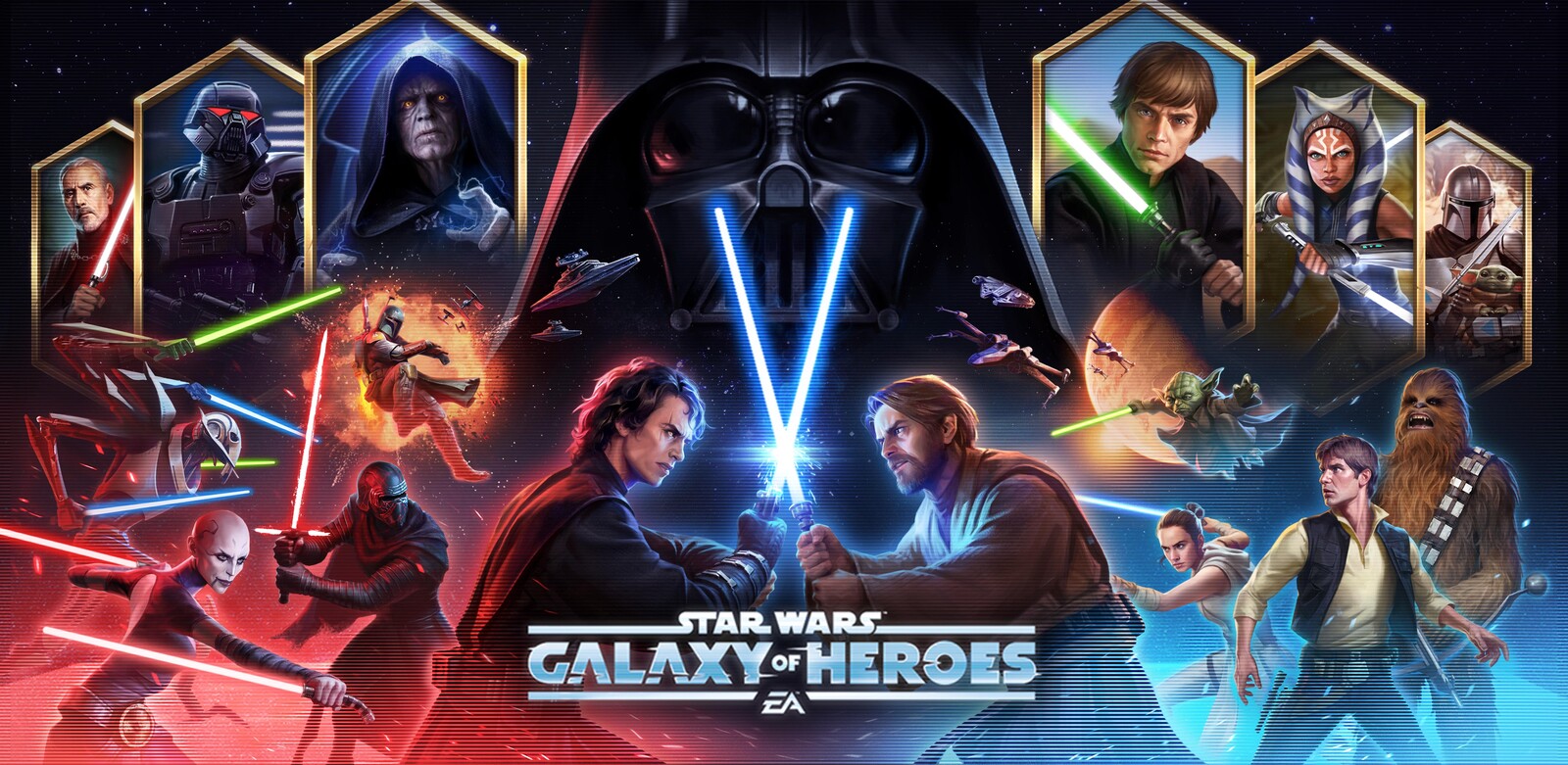 KeyArt for SWGOH game I Art Directed and managed. Credit to Atomhawk studios and their amazing artists.
