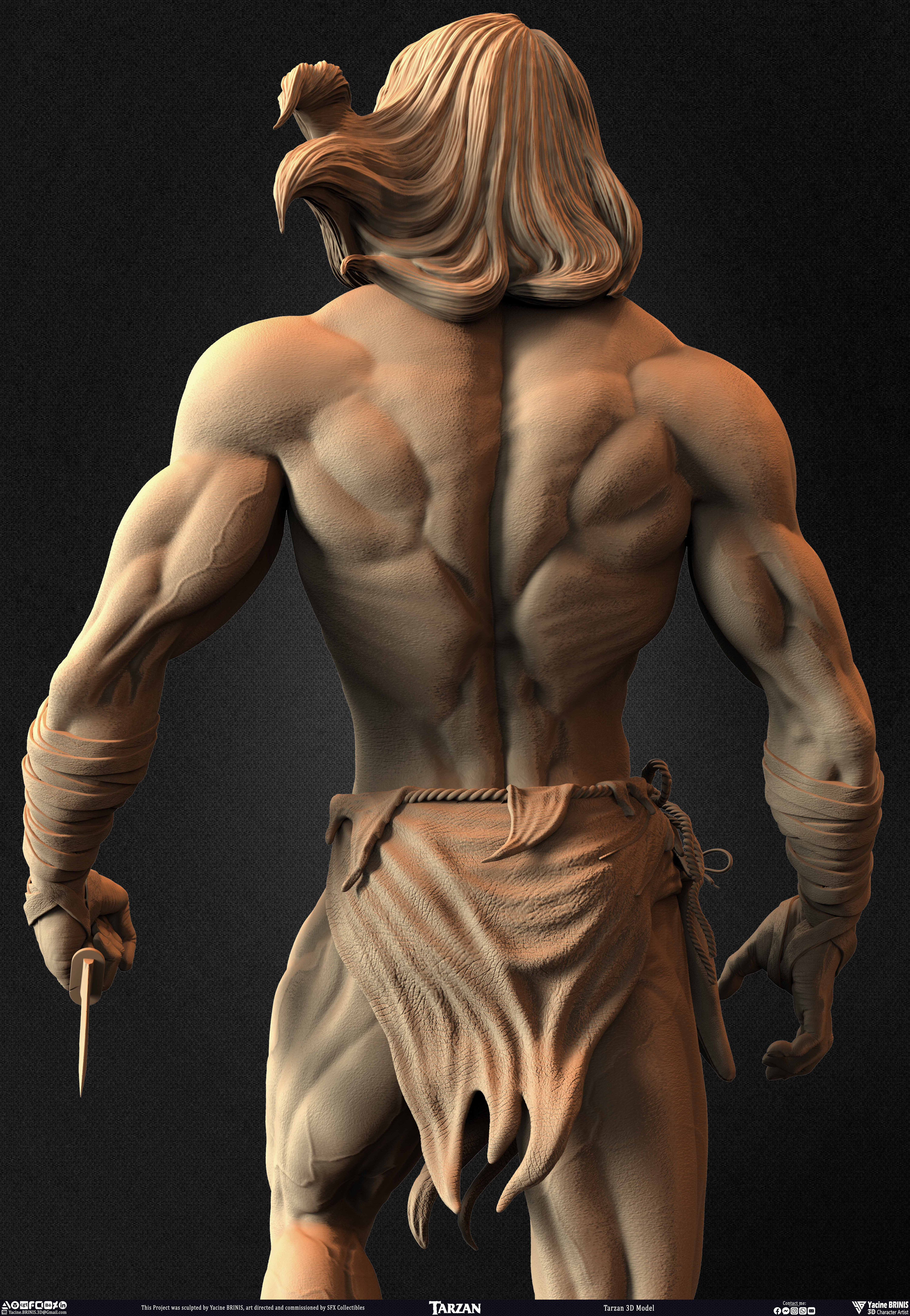 Tarzan 3D Model sculpted by Yacine BRINIS 005