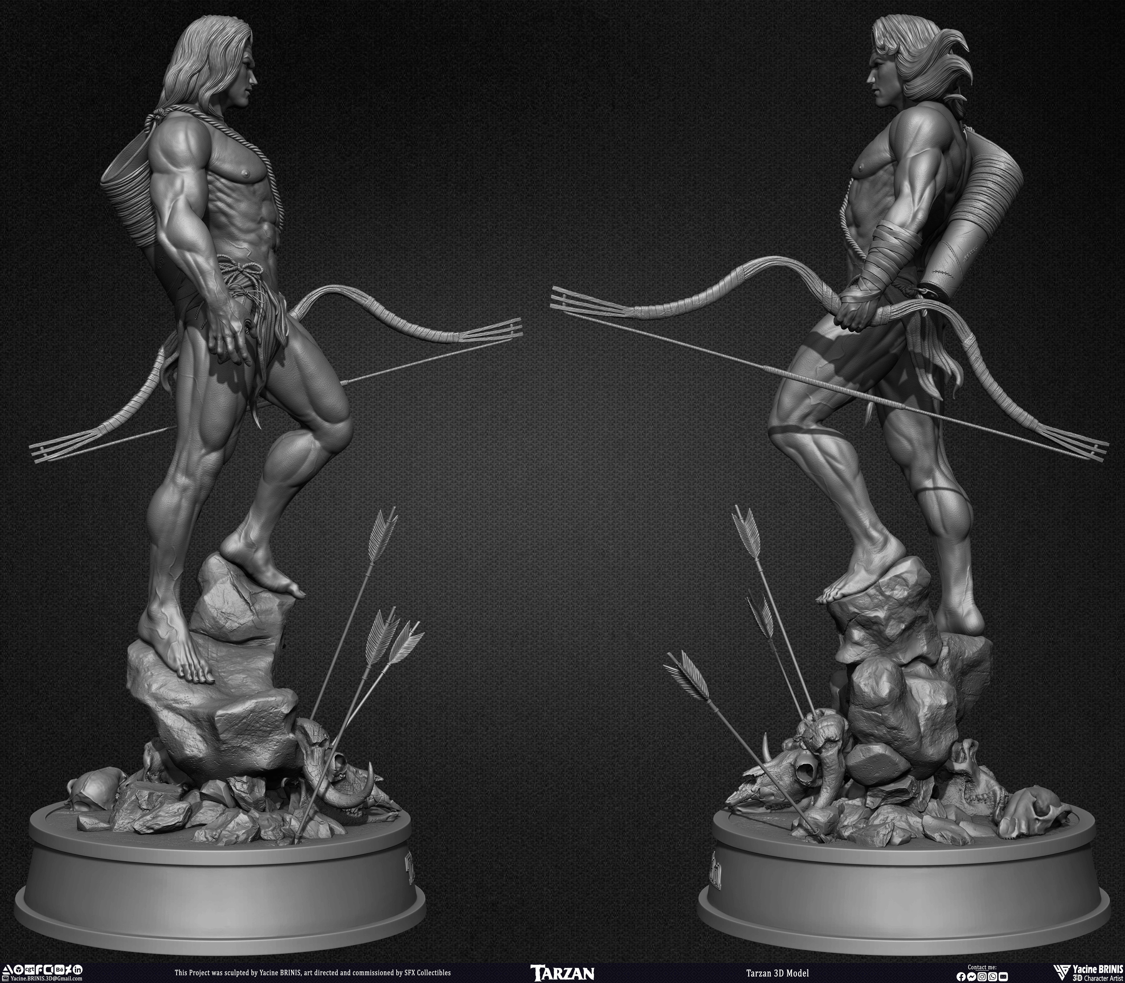 Tarzan 3D Model sculpted by Yacine BRINIS 020