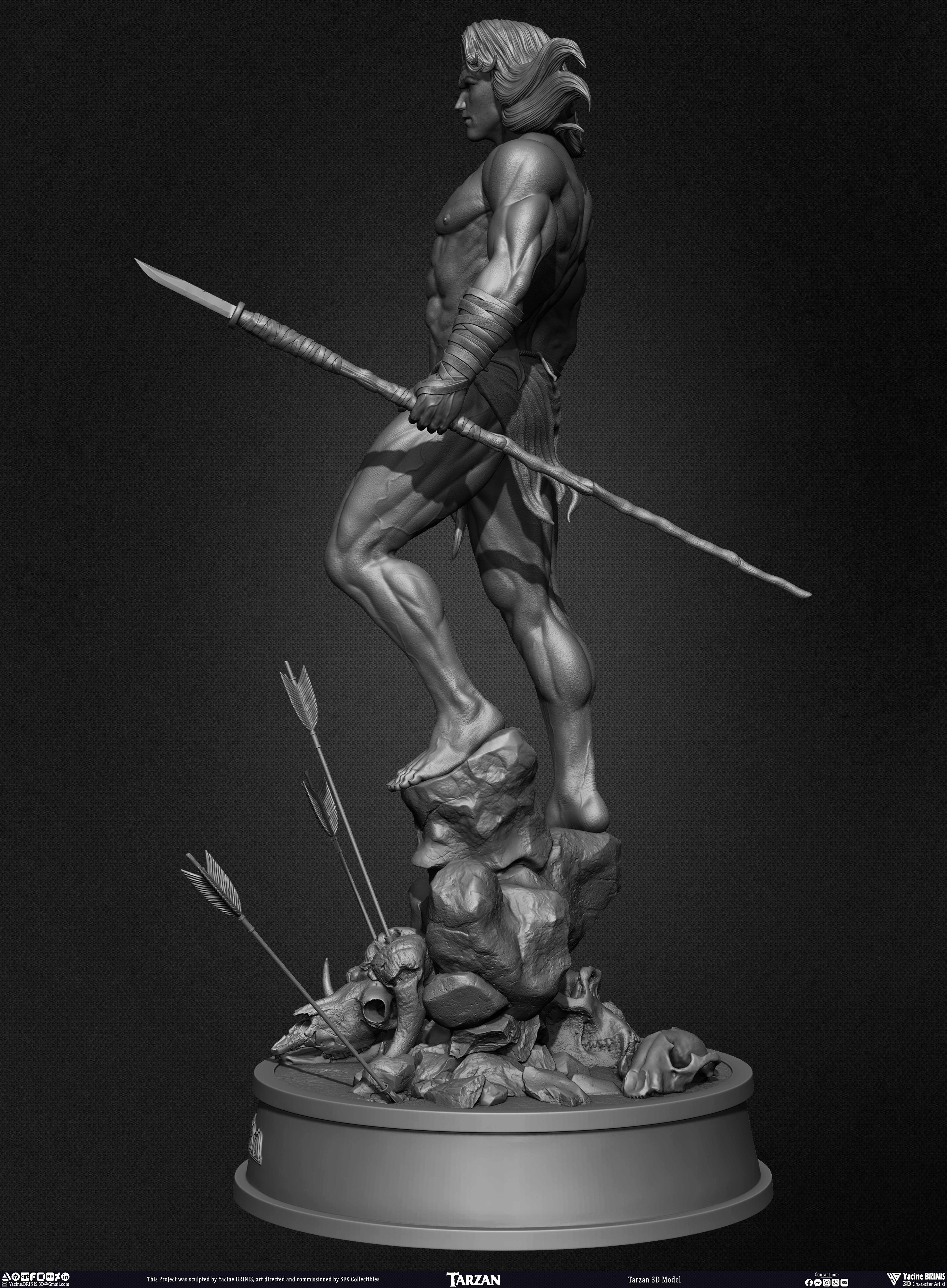 Tarzan 3D Model sculpted by Yacine BRINIS 027