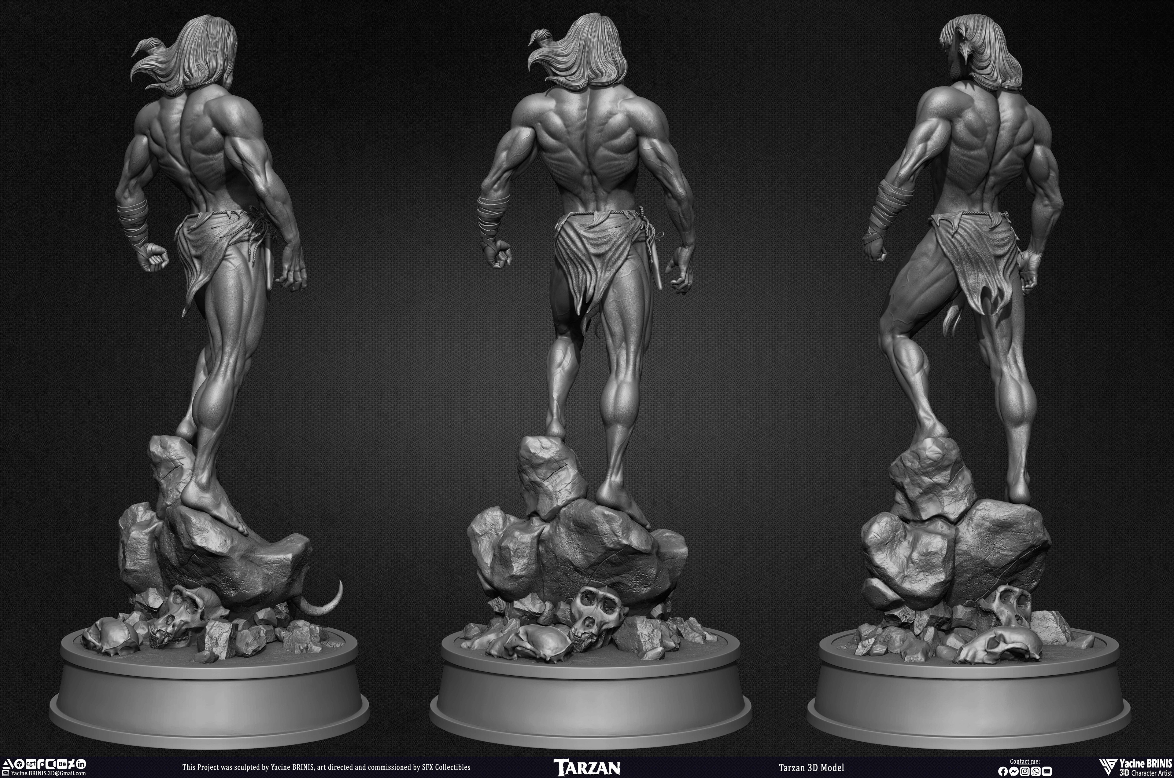 Tarzan 3D Model sculpted by Yacine BRINIS 031