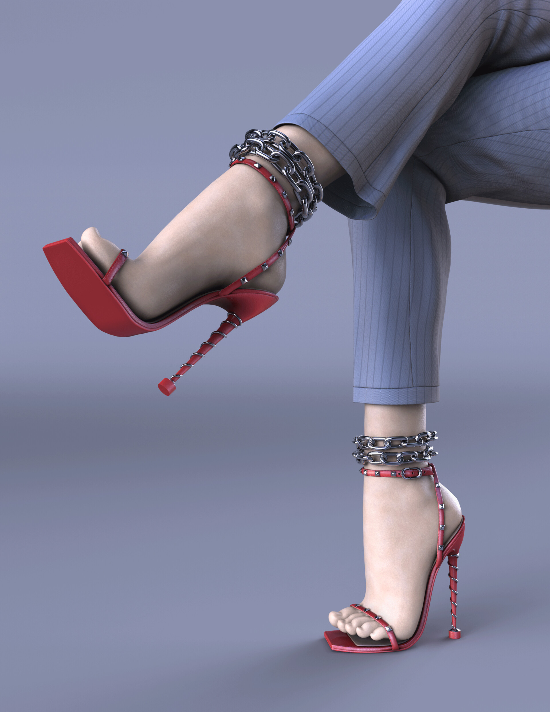 ArtStation - Allora open toe Heel