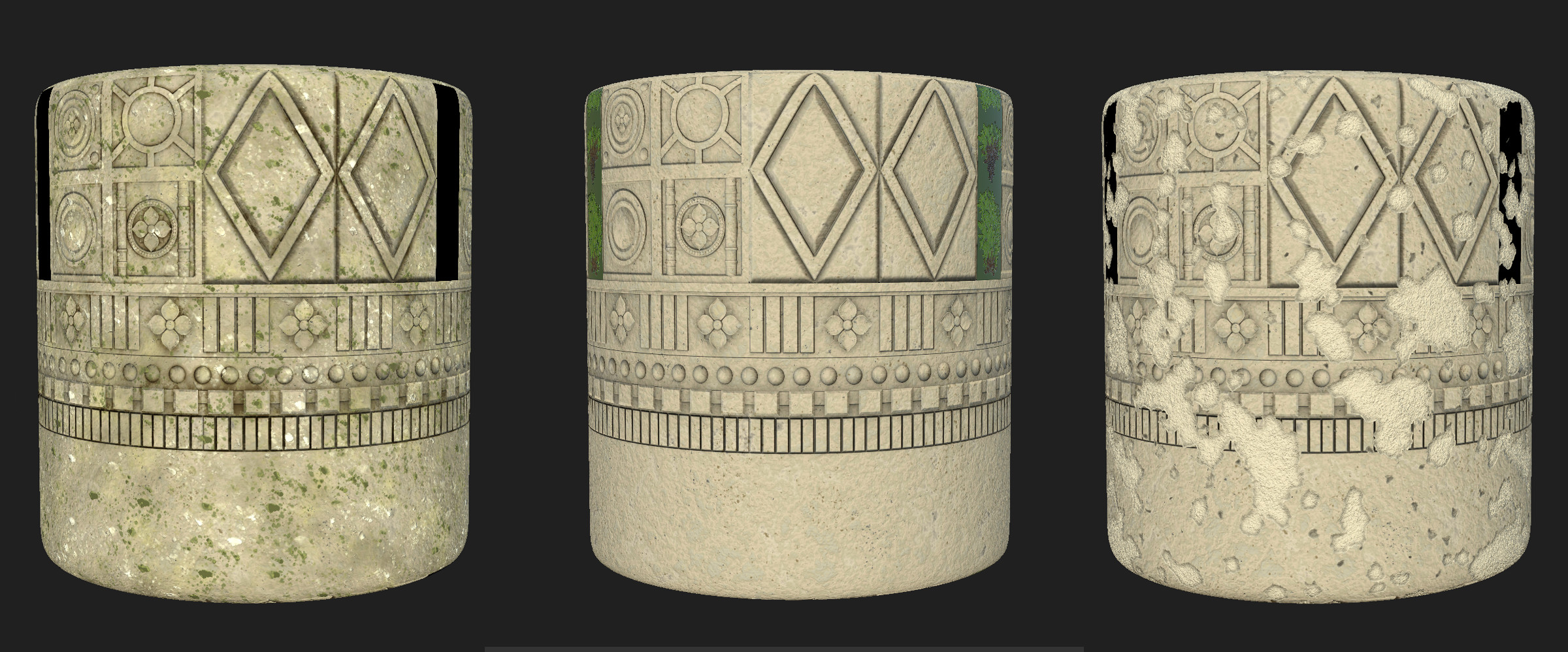 Trim material I used for most of the architecture