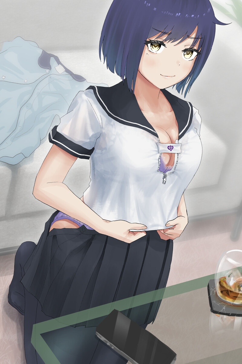 ArtStation - Tight school uniform