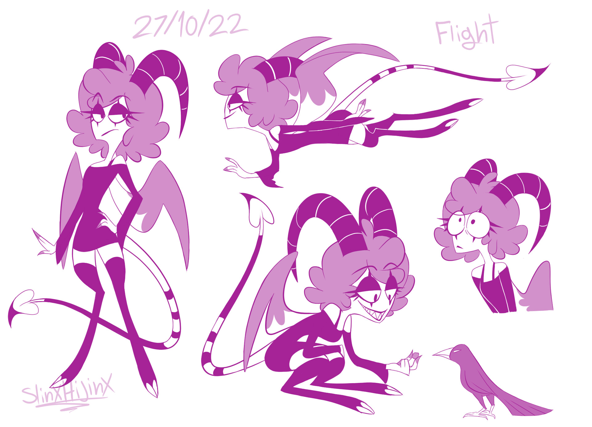 Artstation helluva boss impsona doodles