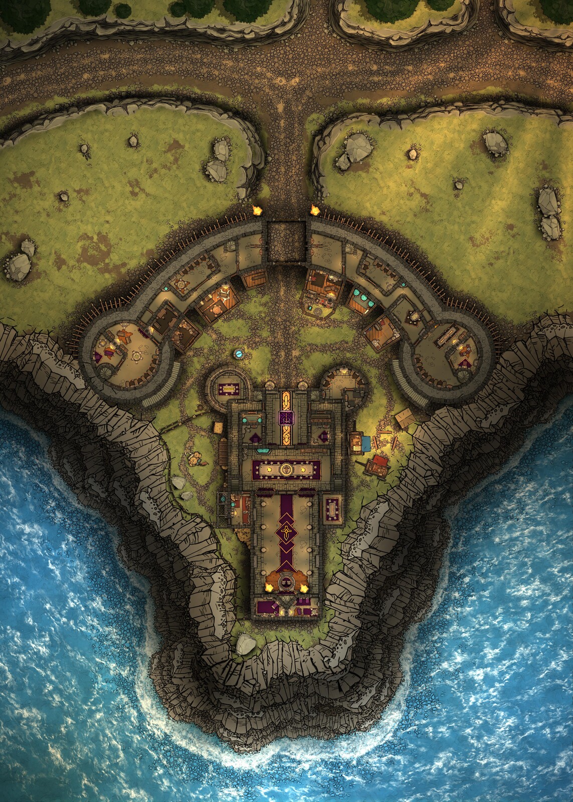 Battle Map | Thornhold - Dwarven Fortress