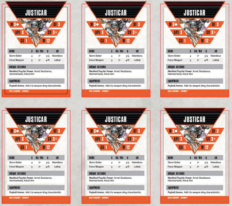 Another sheet for a smaller team (with custom photos I shot).