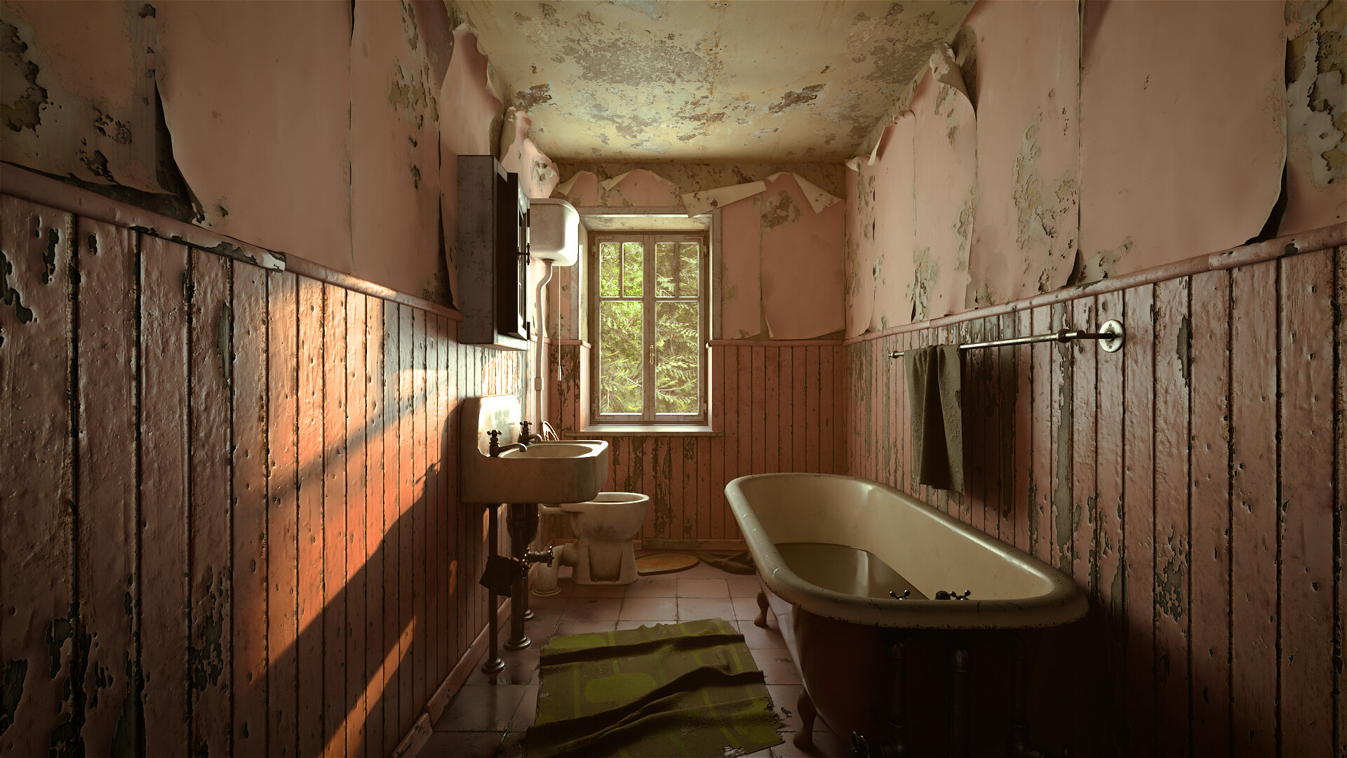 ArtStation - Pink Bathroom