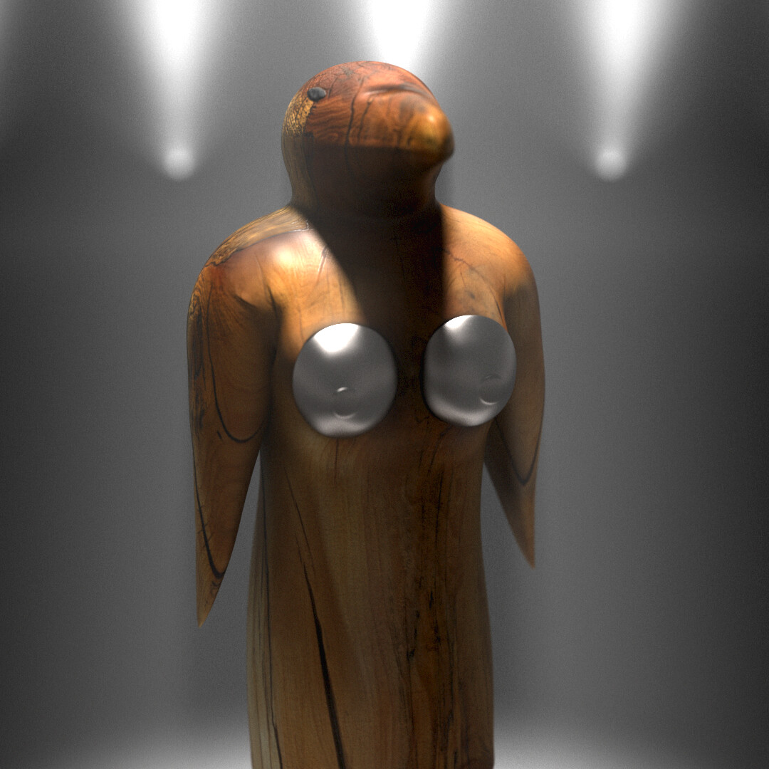 Redshift render of my digital version of Donna Dodson's "Alpha Female" sculpt