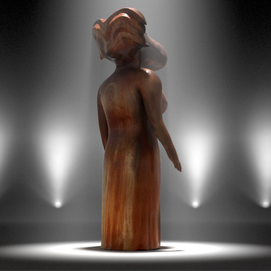 Redshift render of my digital version of Donna Dodson's "Cybele" sculpt
