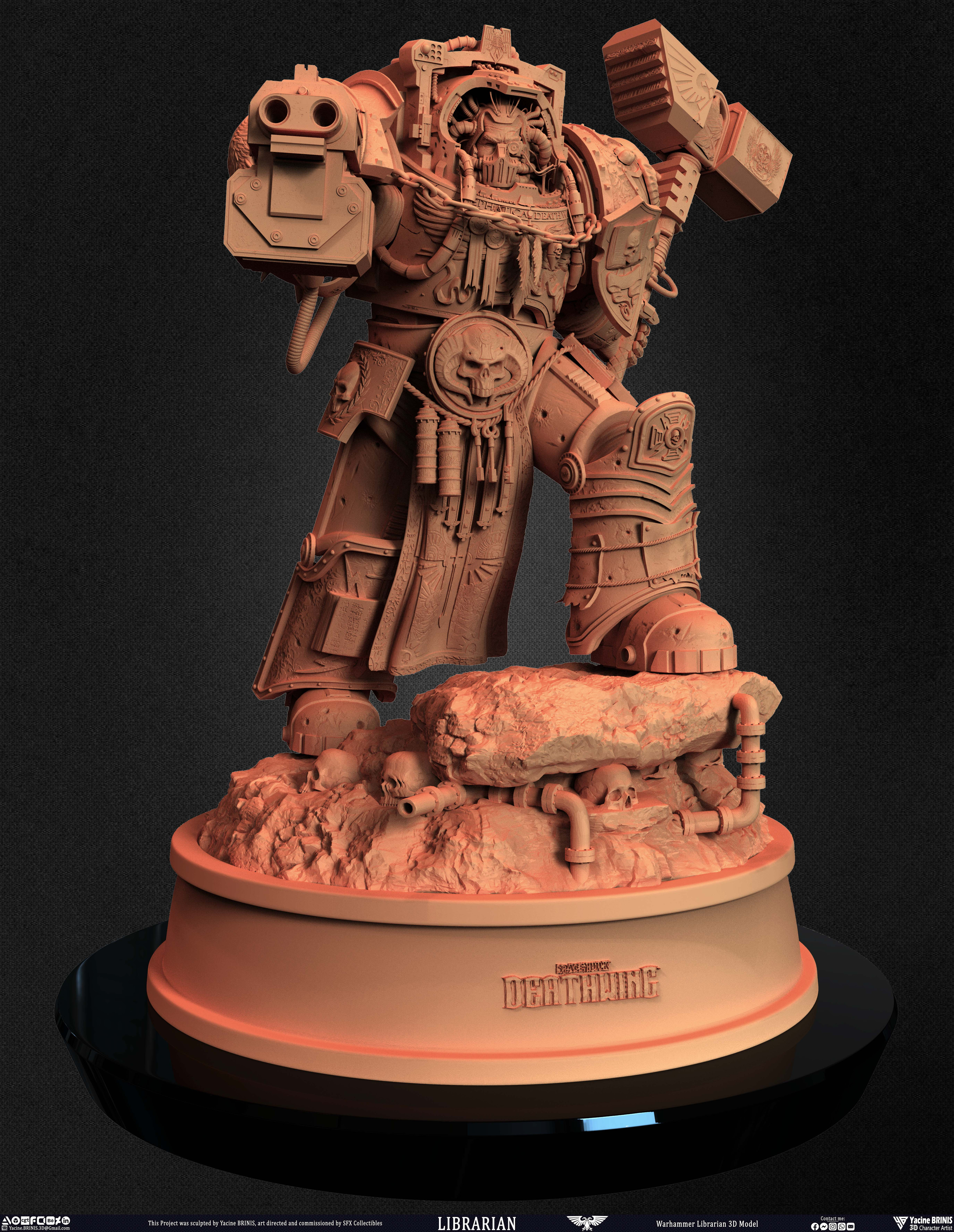 Warhammer Librarian sculpted by Yacine BRINIS 020