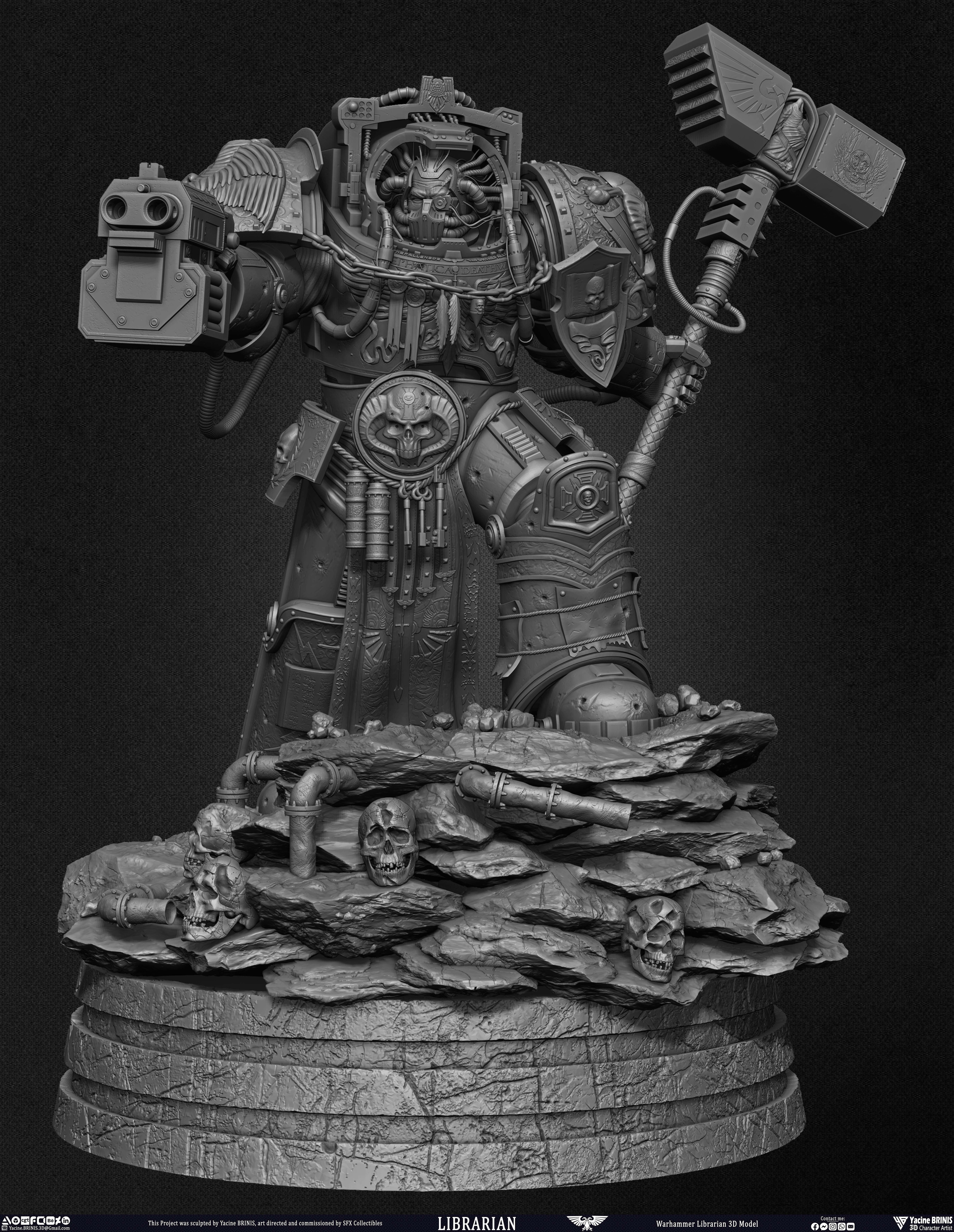Warhammer Librarian sculpted by Yacine BRINIS 026