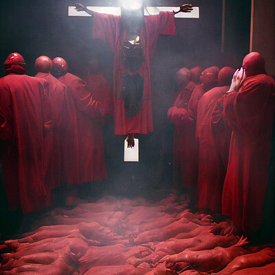 Dark philosophy darkphilosophy man in robes wearing a pig mask covered in red p b7fa367b 686f 4d59 8d9a 84ef013b448d