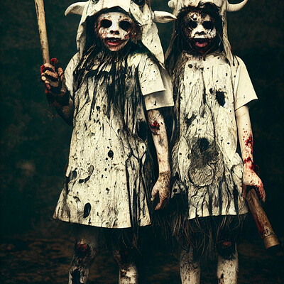 Dark philosophy darkphilosophy creepy kids wearing goat mask wearing dirty stai a35bf139 ad9e 4e84 825e 30f5bca84bf0