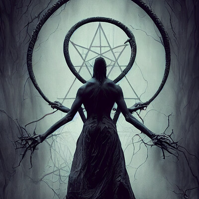 Dark philosophy darkphilosophy a demon stretched into a pentagram very creepy d beae004a 7428 4bdf bd81 ae4541619e0e