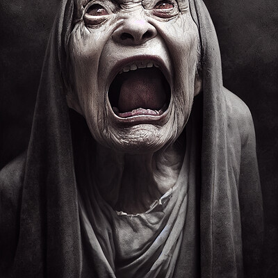 Dark philosophy darkphilosophy portrait of a creepy old lady screaming morbid m 24061b3a 6509 4fde a56a a78ac32176b3