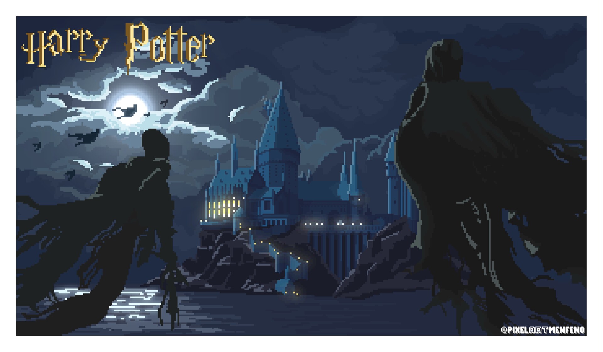 ArtStation - Harry Potter - Dementors on Hogwarts, image size:1920x1121