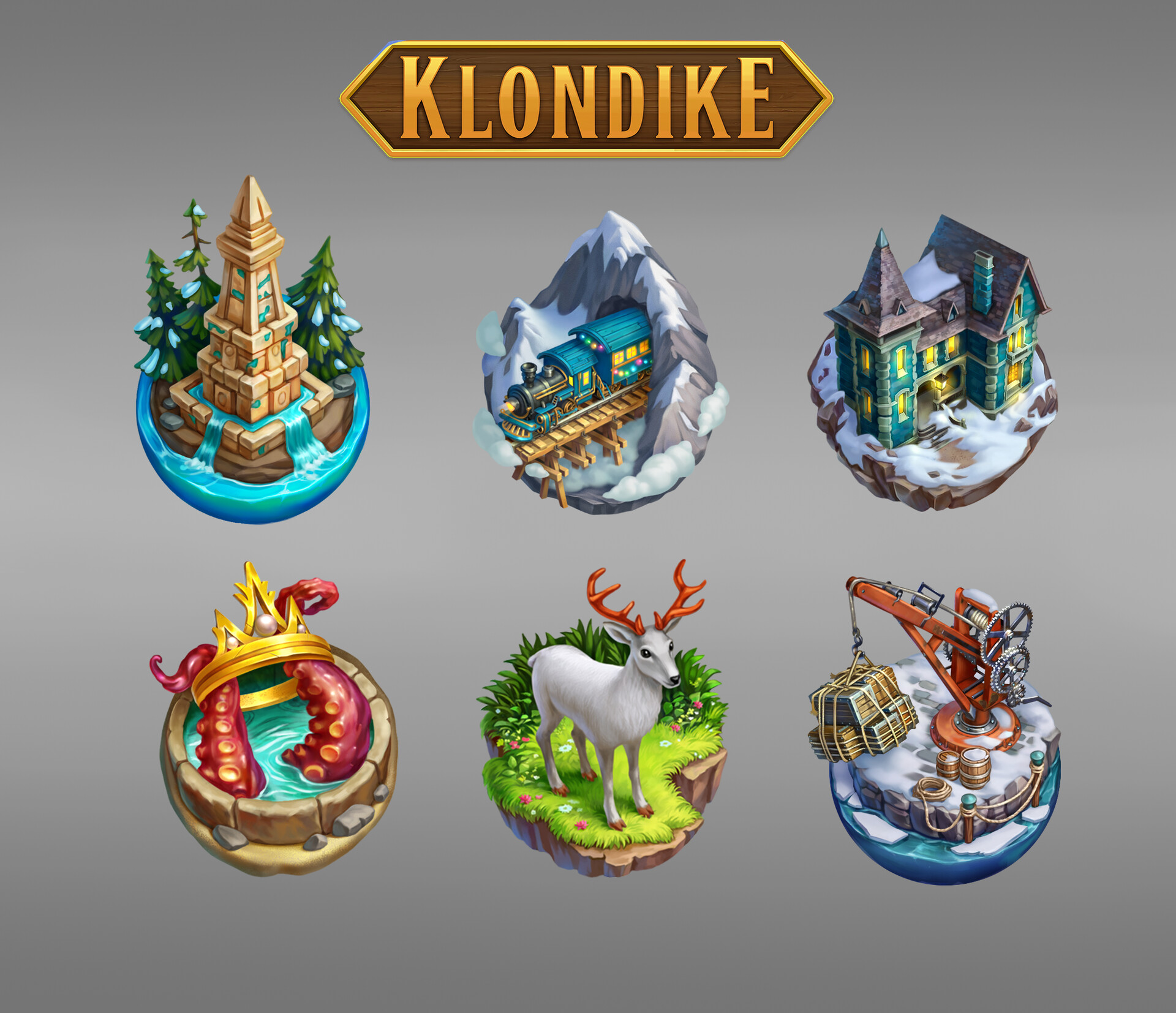ArtStation Icons for Klondike (Vizor Games)