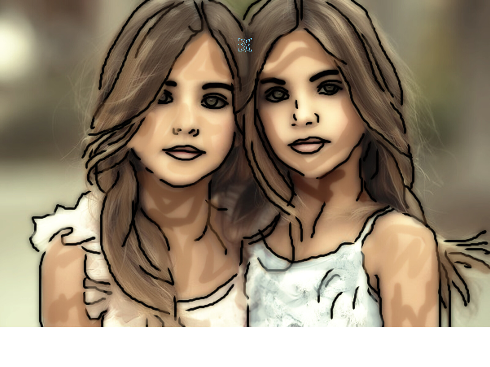 Portrait Practice_ Twin Sisters