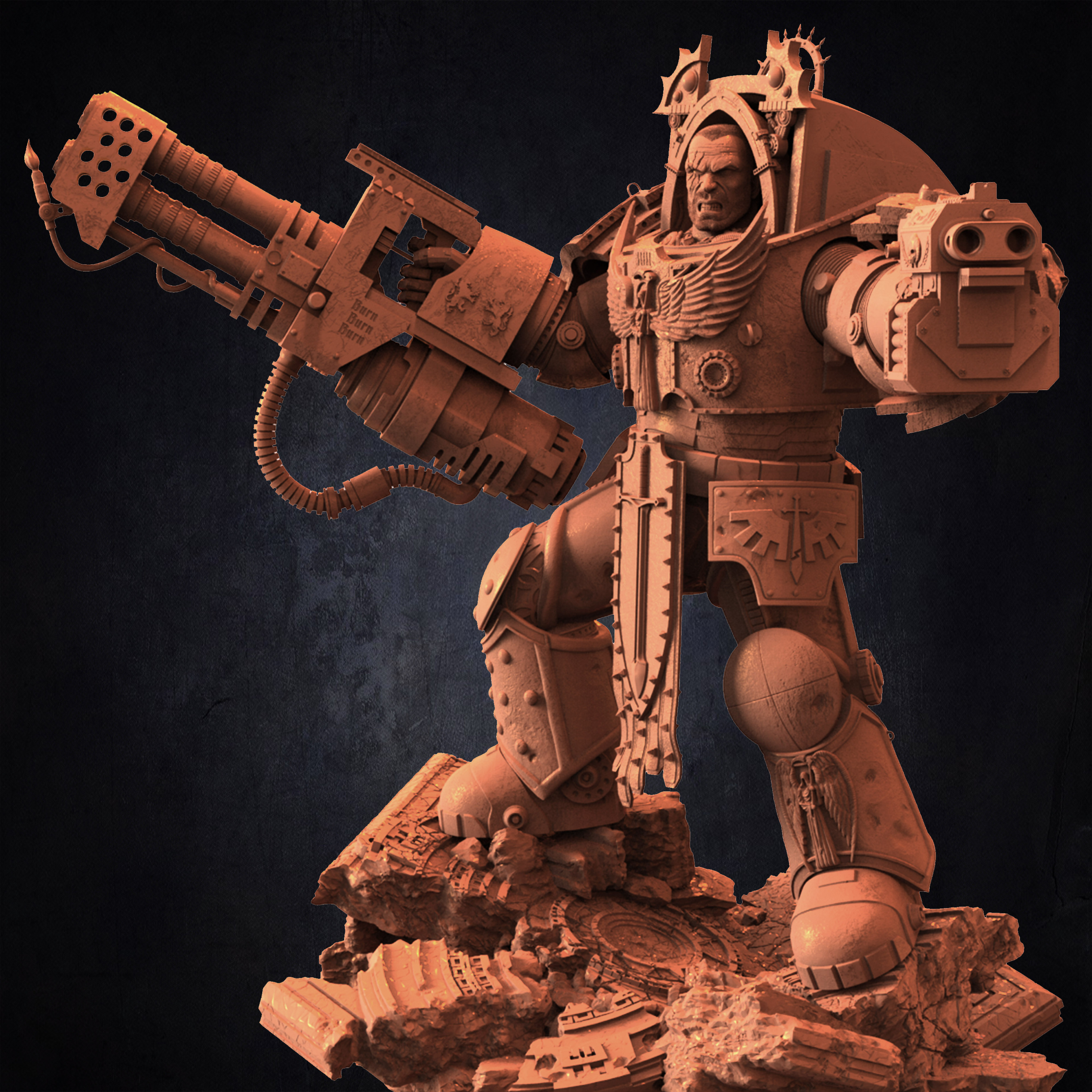 Warhammer Sergeant sculpted by Yacine BRINIS 031