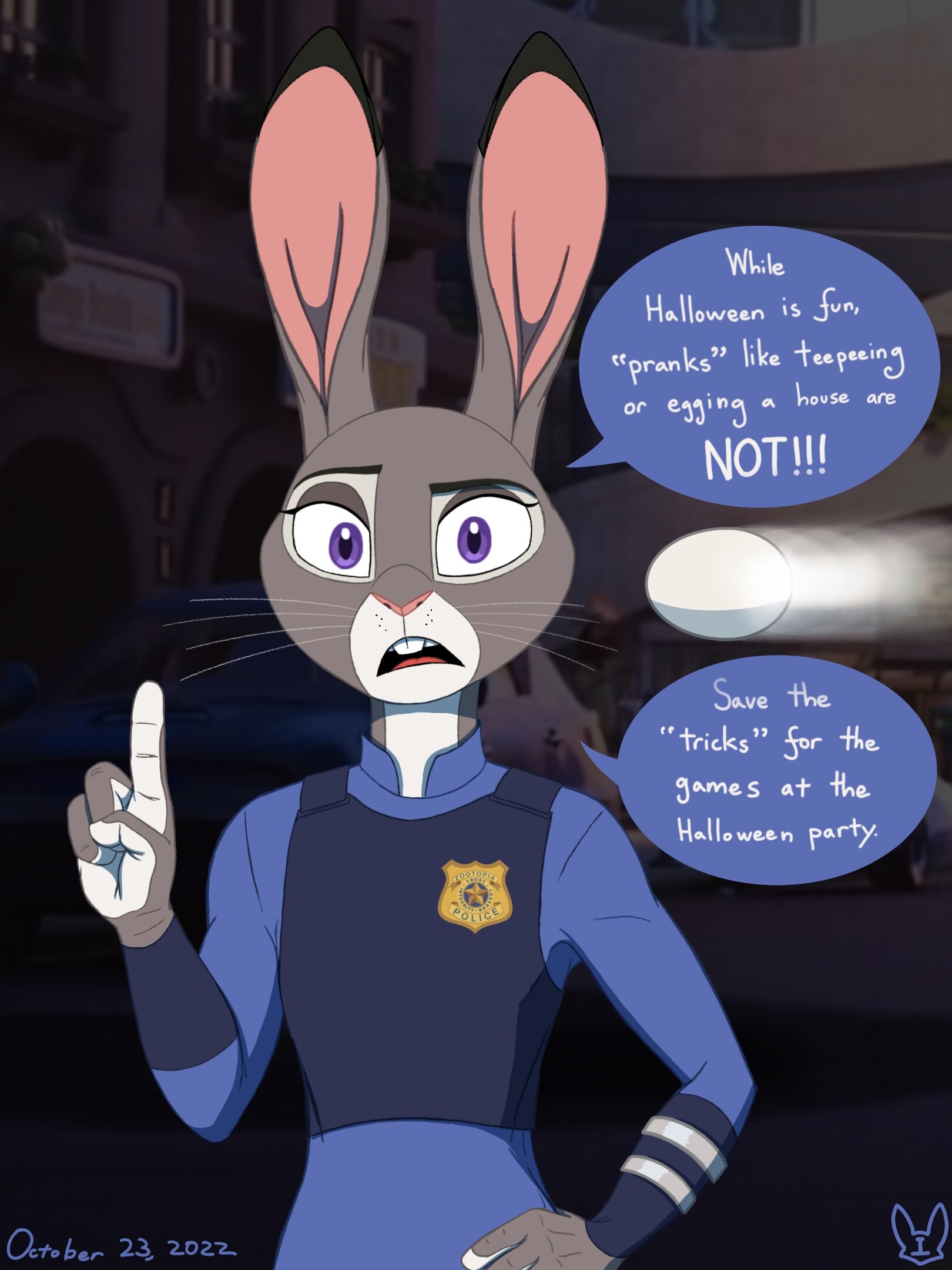 ArtStation - Judy's Halloween PSA