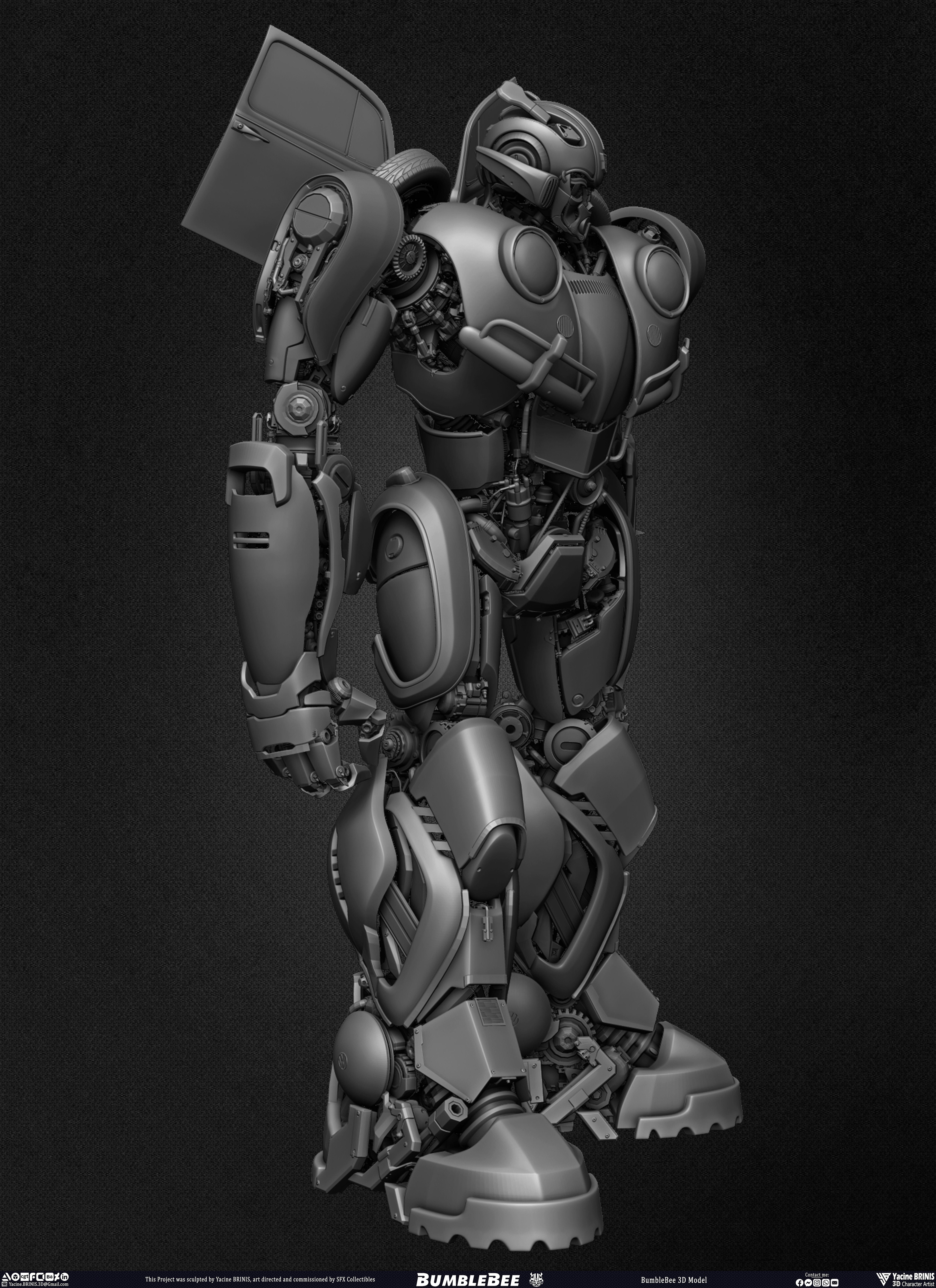 Transformers BumbleBee Sculpted by Yacine BRINIS 005