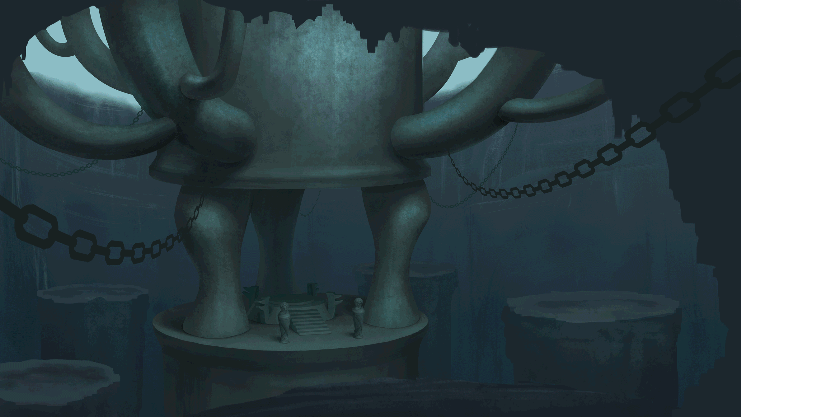 Ancient Bronze Tree_render process