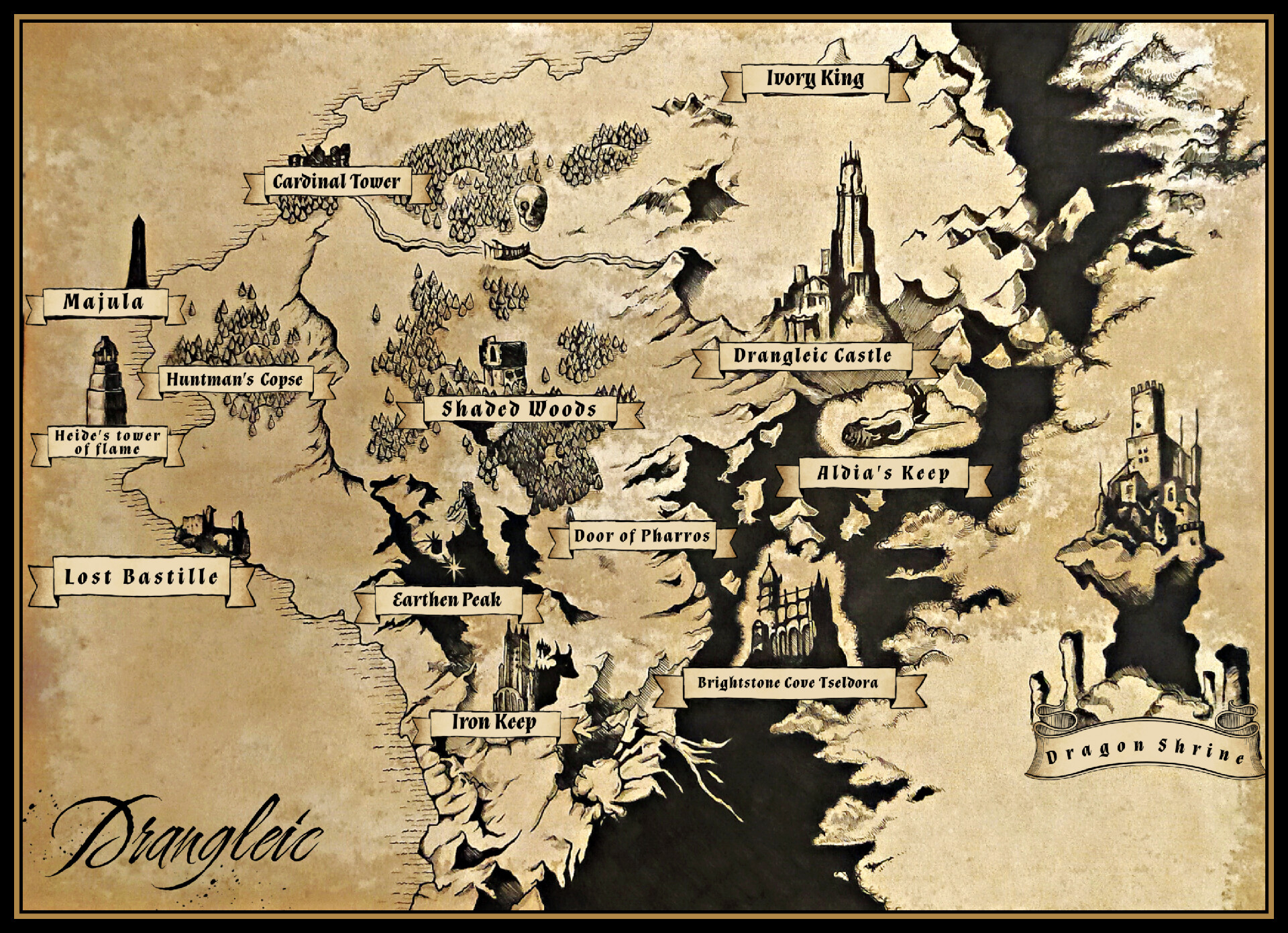 ArtStation - Dark Souls 2 Map