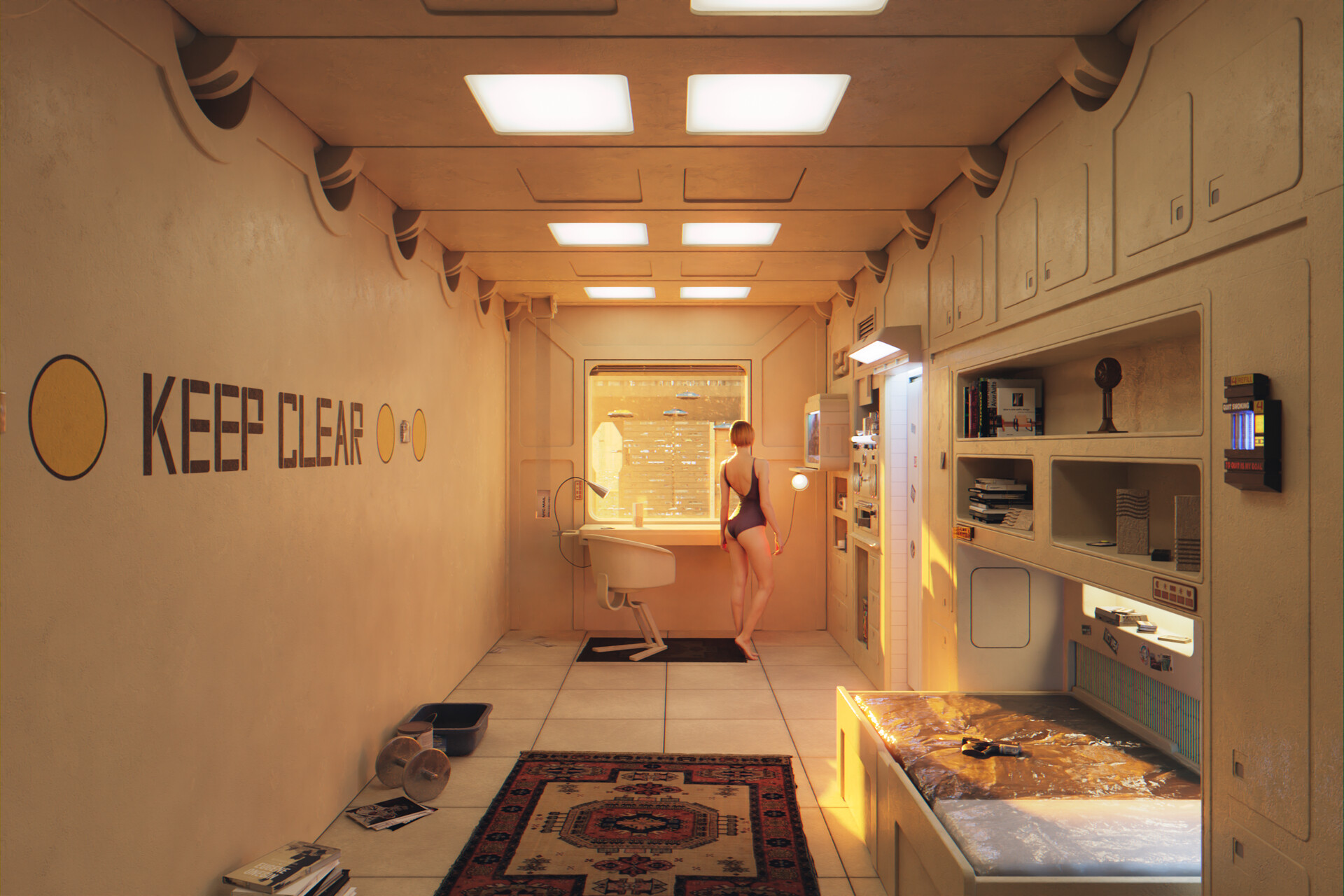 Artstation fifth element korben dallas apartment