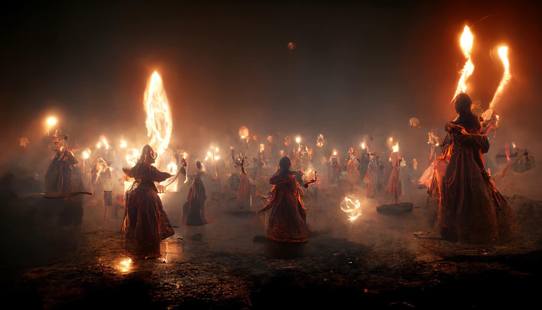 ArtStation - Fire Sorcerers at the Festival