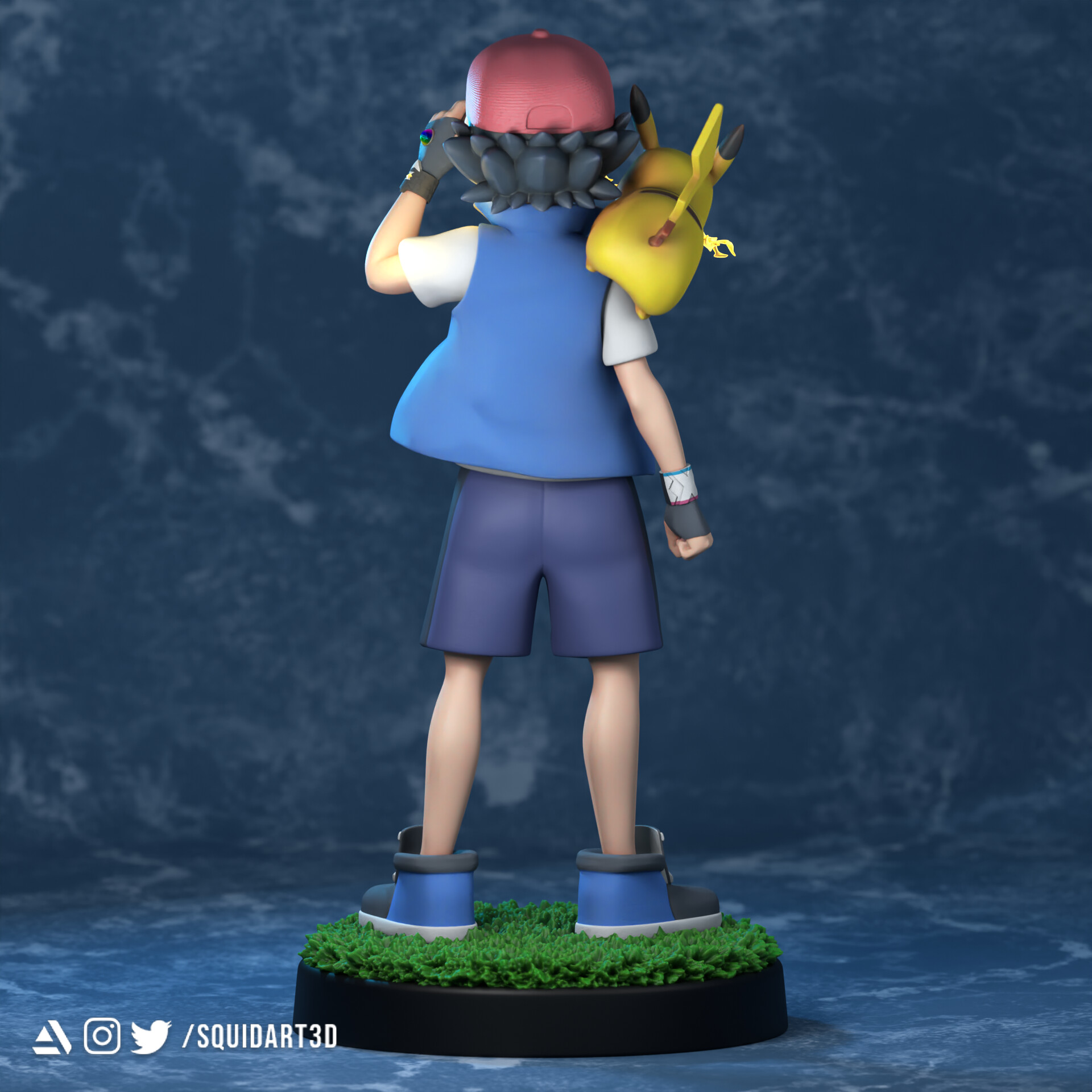Pokemon League Cup - Ash 3D model 3D printable