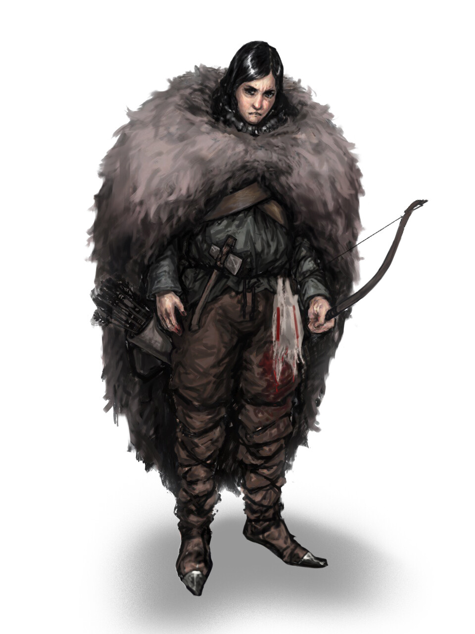 ArtStation Fur cloak