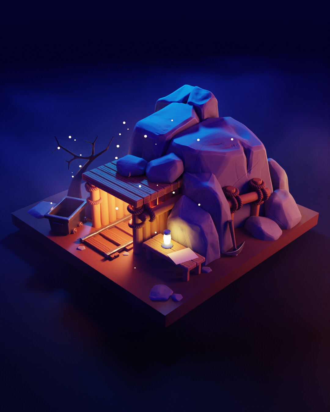 ArtStation - Mine shaft