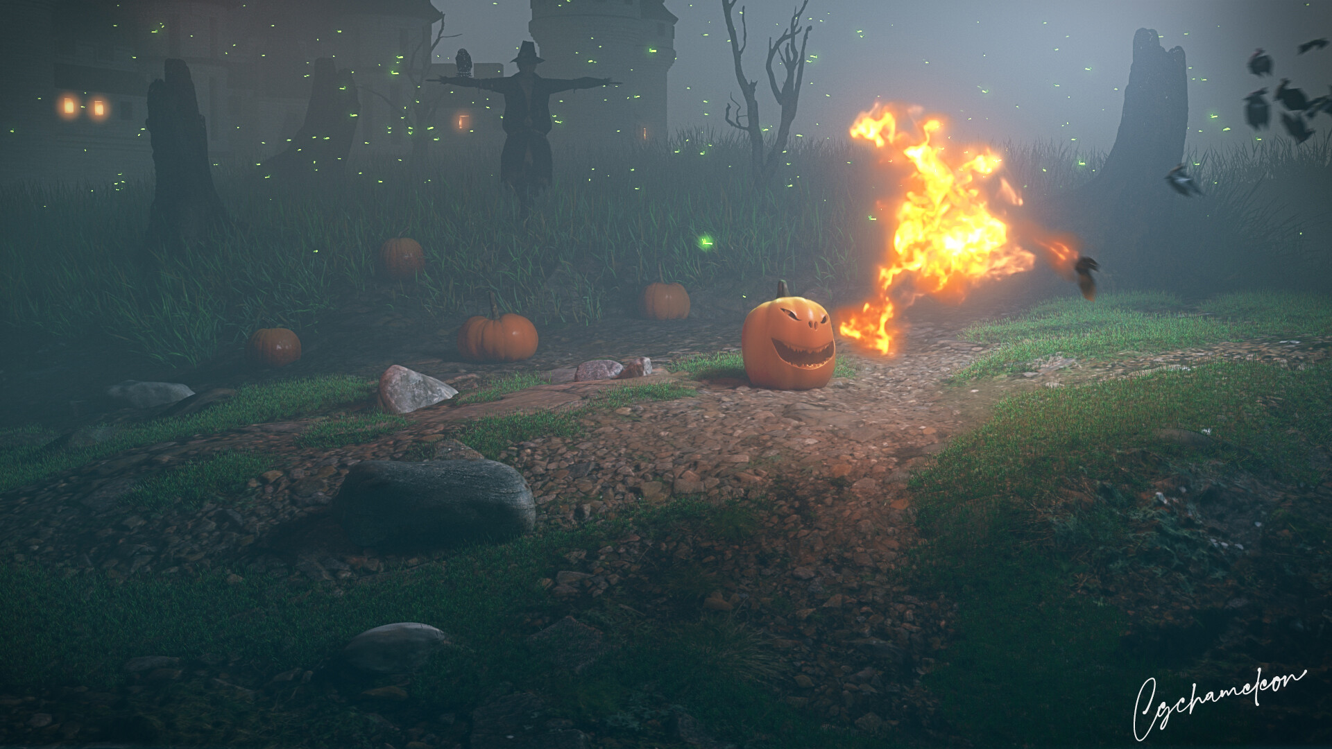 Wing fox happy halloween create a complete 3d animation using maya