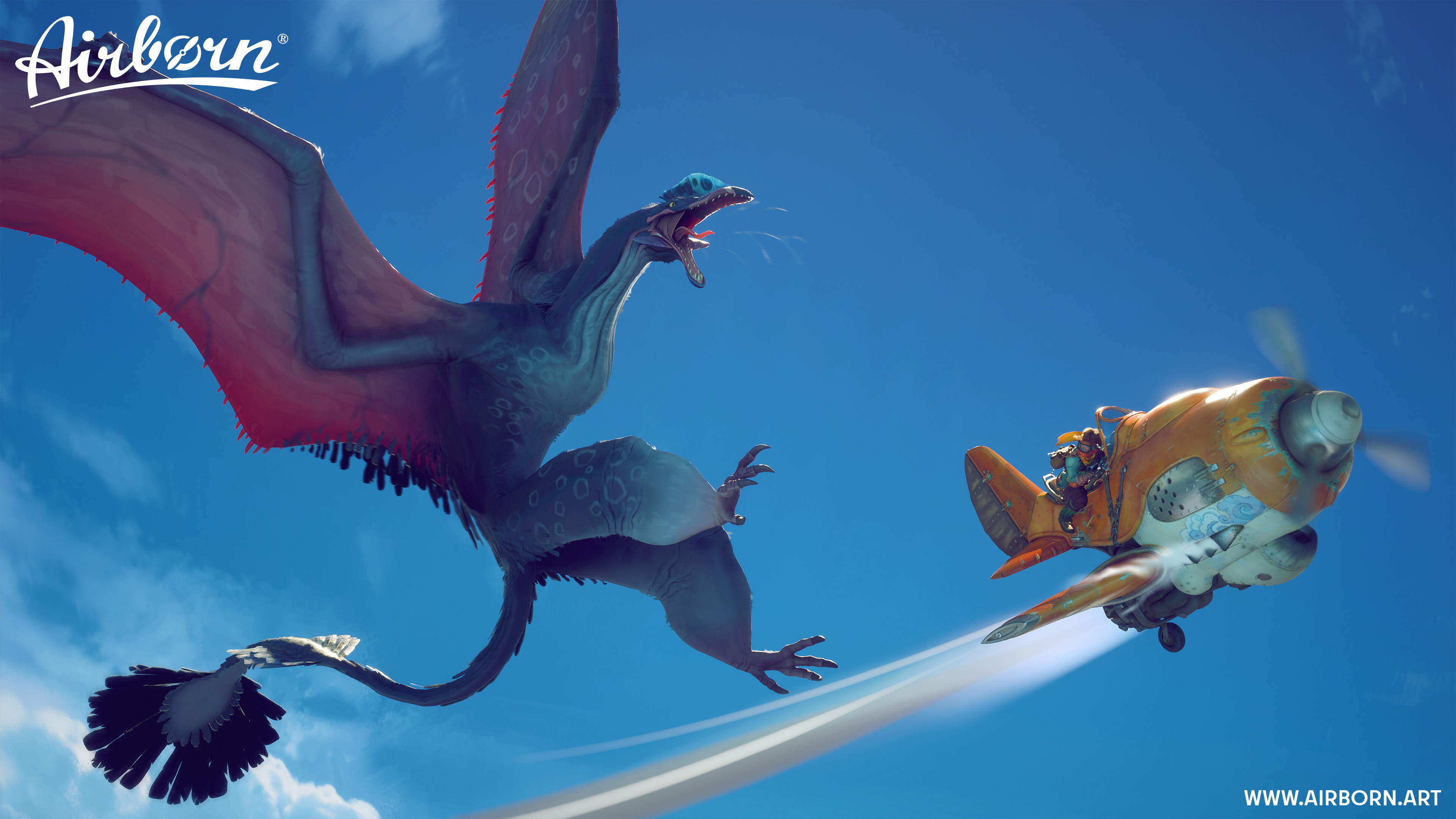 Bird VS. Plane 01 Wallpaper