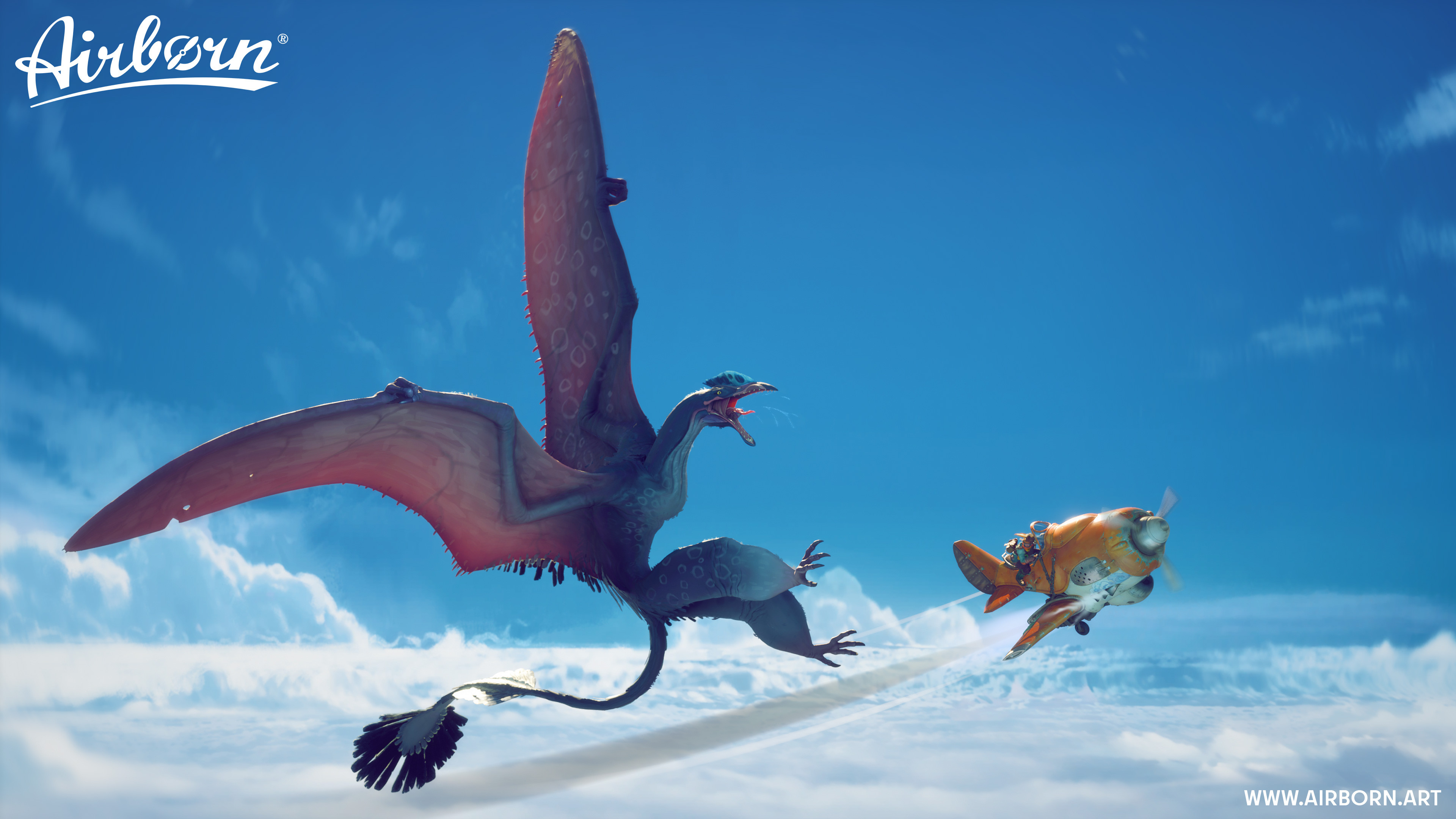 Bird VS. Plane 02 Wallpaper