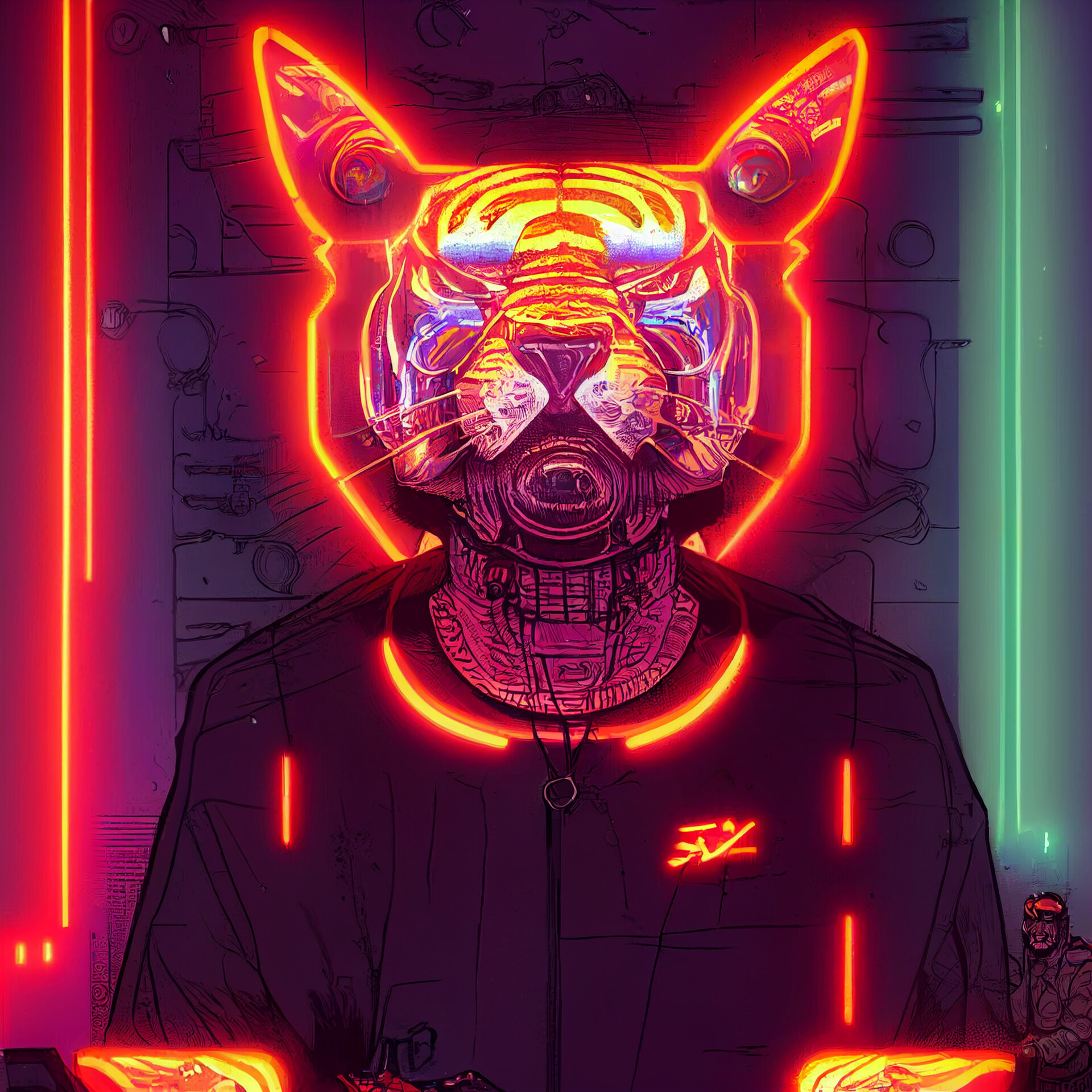 ArtStation The Mustard Tiger