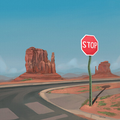  "Stop" Landscape Study