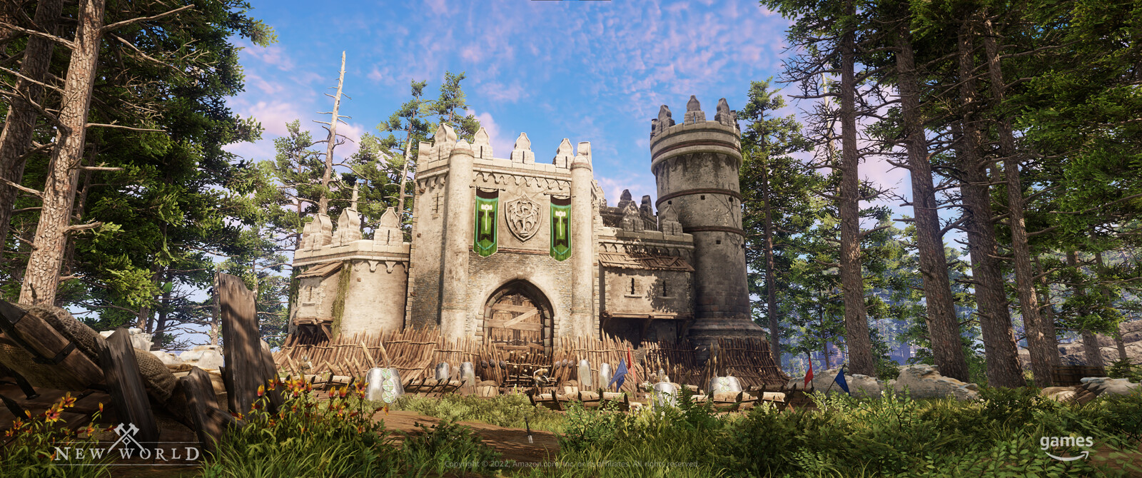 Shatterwall Keep, seen from battlefield